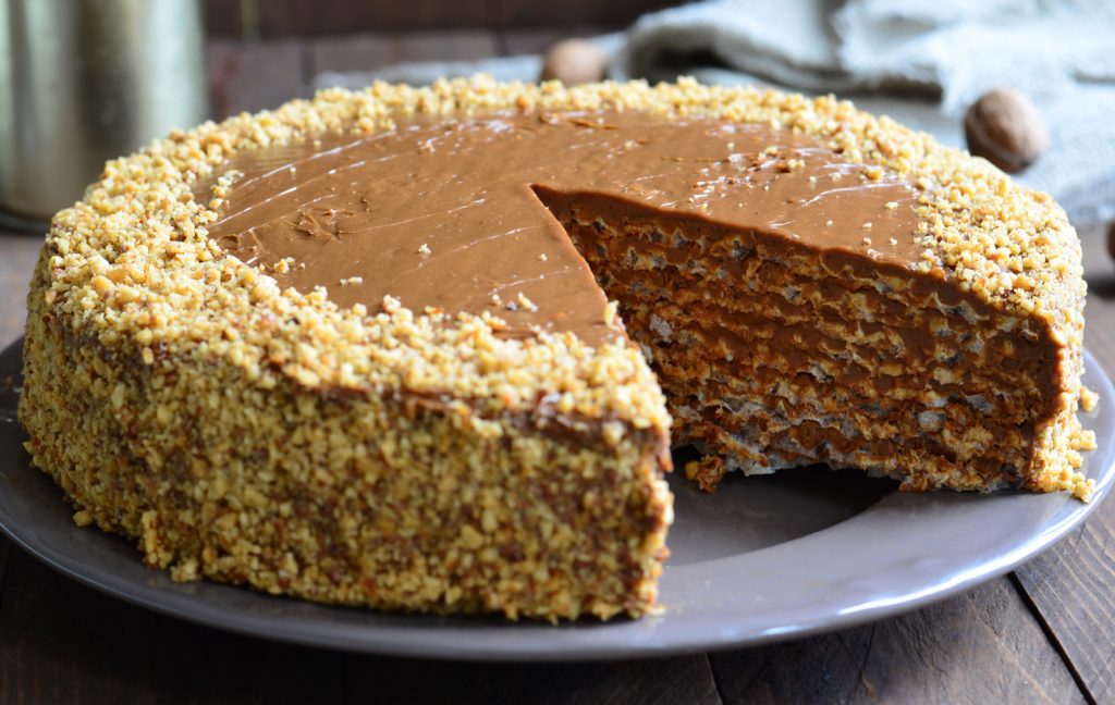 Hazelnut Crunch Cake